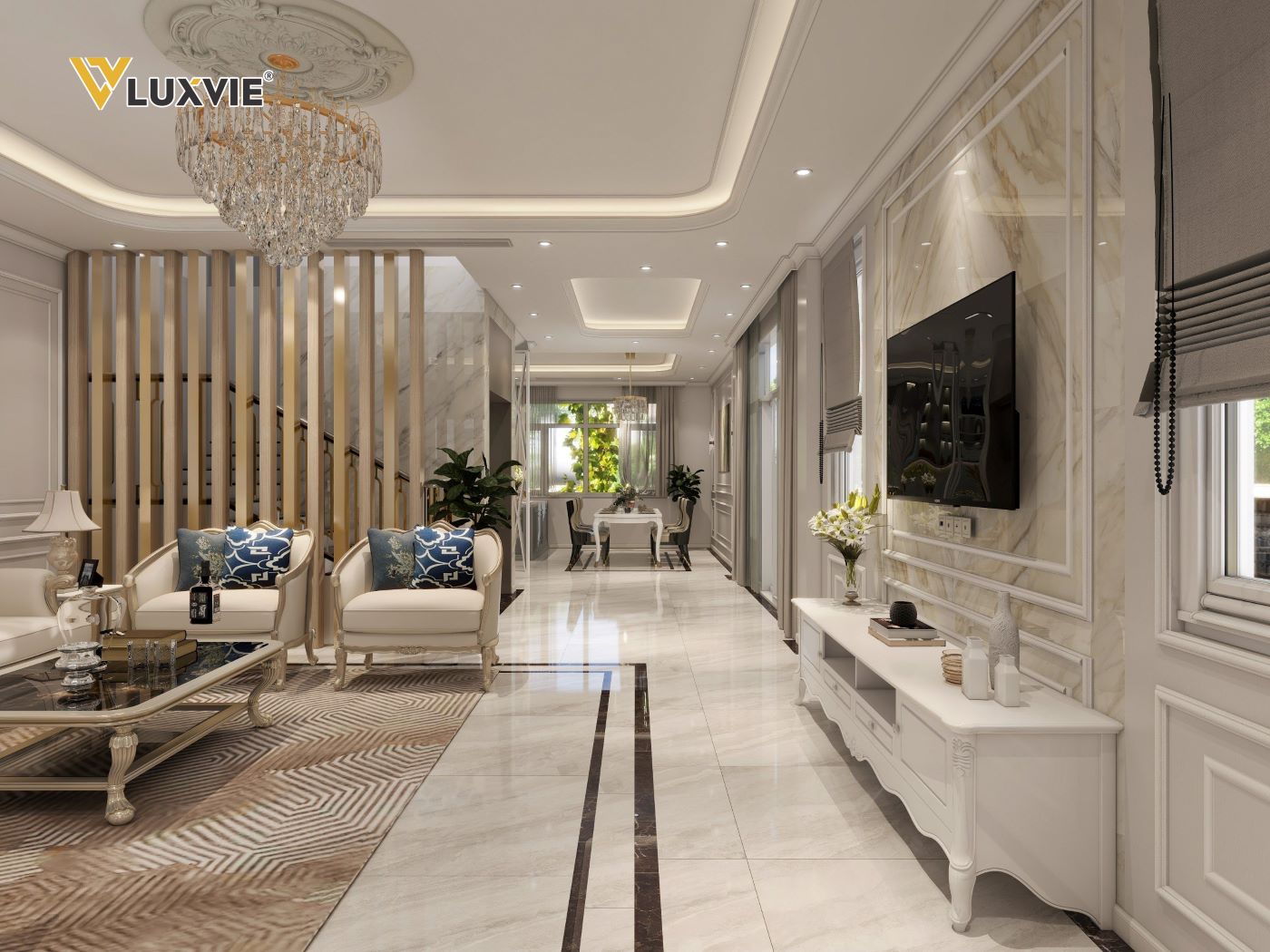 Gói thiết kế Căn hộ 3 PN phong cách Neo Classical